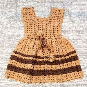 Vintage Girls Knitted Dress